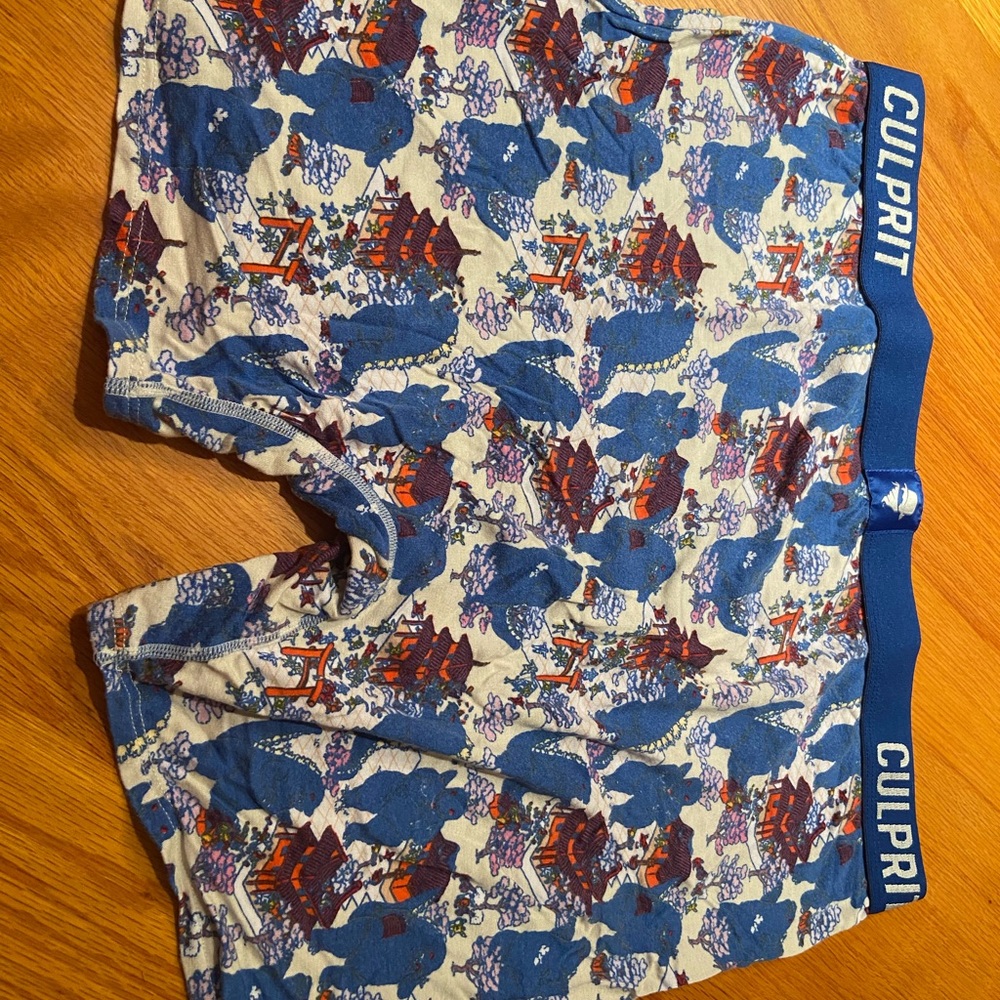 Culprit Blue Patterned Boxer Briefs - Picture 2 of 3